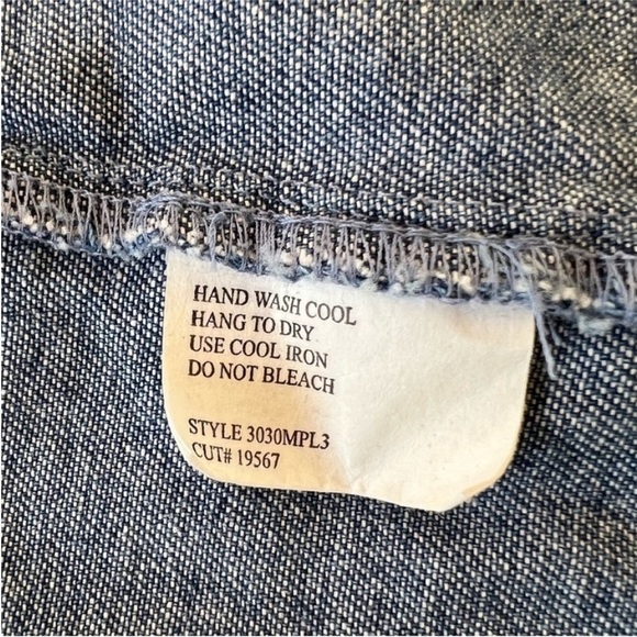 Christina Hope Vintage Aztec Embroidered Denim Shacket Jacket Size 12 - Picture 8 of 12